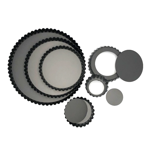 Aluminum Fluted Tart Pans Tart Baking Mold with Removable Bottom
