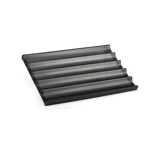 China 5 Rows Non Stick Coating Aluminium Alloy Baguette Baking Tray manufacturer