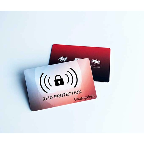 Anti-roubo personalizado, leitura segura, pagamento, bloqueador RFID, cartão de bloqueio RFID