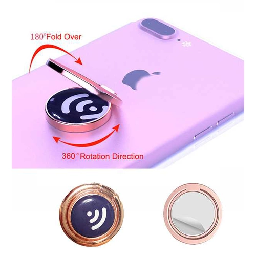 Wholesale Custom NFC Tag Social Metal Ring Mobile Phone Holder