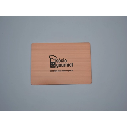 China brushed rose gold metal card with modern design manufacturer