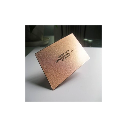 rose gold metal business card of professional manufacturer