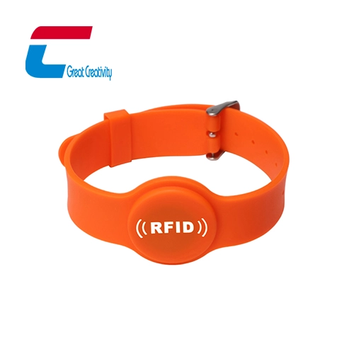Polsino dell'orologio in silicone RFID con fibbia in metallo