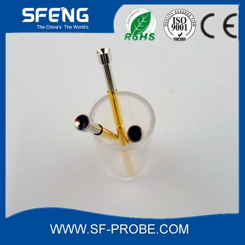 中国 Brass material gold plating concave tip probe pin 制造商