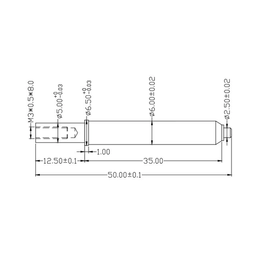 China beroemde leverancier SFENG hoge kwaliteit gids testsonde pin SF-GP6.0*50-M3