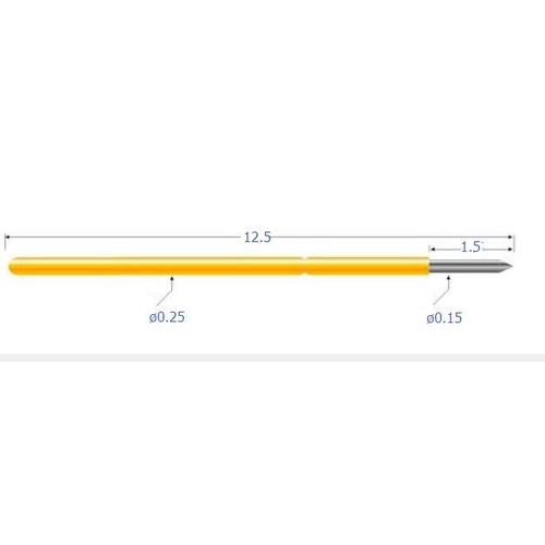 high stability standard size fine pitch spring probes center pitch 0.6mm
