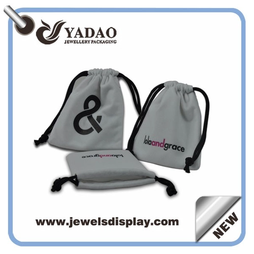 2015 la más nueva bolsa de la joyería joyería de terciopelo bolsa Personalizadas bolsas de joyería con la bolsa con cordón