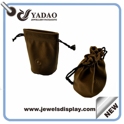 2015 último Popular Gris joyería bolsa del terciopelo y joyería bolsa de China de