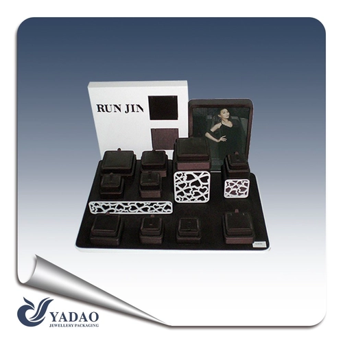 2015 Nejnovější Yadao Šperky Display velkoobchod Výrobce elegantní pokryta PU kůže ručně vyráběné šperky display (PLZ0047)