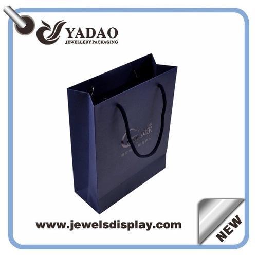 2015 levné recyklovat papírový sáček, Luxury Custom dárek papírový sáček, továrna hnědý papírový sáček