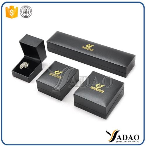 2016 Fahion Luxusverpackungen angenehmes Gefühl Leder und Papier Schmuckschatulle Luxus Set Leder Logo Bedruckte Geschenkboxen Geschenkbox