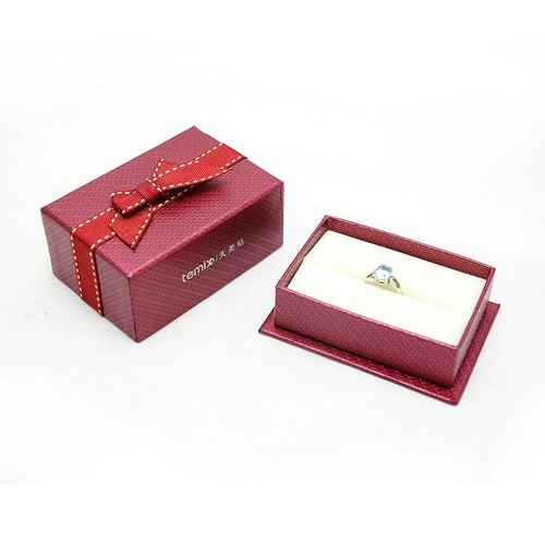 China Manufacturer jewelry custom free logo packaging ribbon tie design box exporter