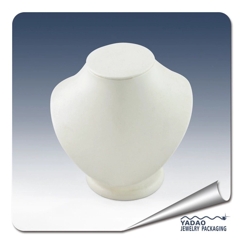 Cina produttori di display gioielli in pelle di buona qualità e legno busto e figura delle donne per la visualizzazione e la mostra collana fiore all'occhiello usato in gioielleria e contro negozio