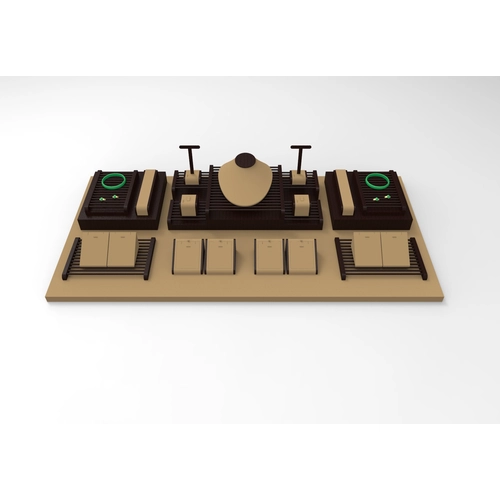 Cinese fabbrica di esposizione dei monili di visualizzazione gioielli di lusso puntelli e stand per espositori giada e decorazione utilizzati per gioielleria e contro presentazione con logo e campione disponibile