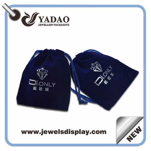 Bolsas de terciopelo de joyería compacto aceptan personalización