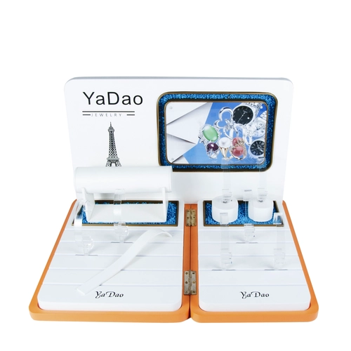 China Custom Blue Luxurious High End Countertop Watch Display Stand manufacturer
