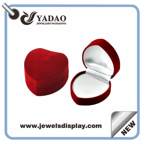 Personnalisé boîte de bague de mariage pour boîte de bague de velours d'engagement