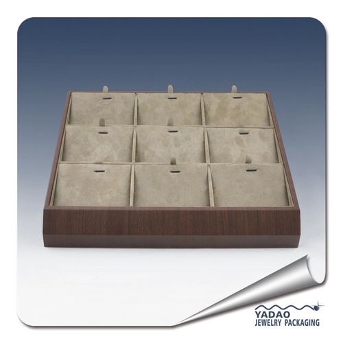 Designable free logo free sample jewelry display tray pendant tray for jewelry show jewelry shop