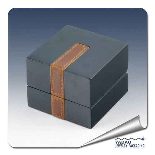 Designable jewelry display box wooden ring box with free sample free logo china supplier Yadao