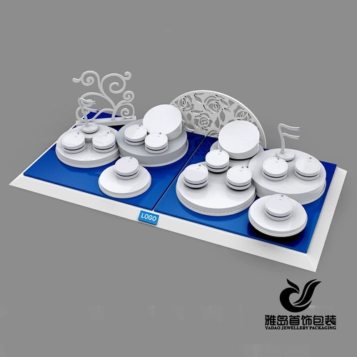 Display gioielli in pelle di buona qualità stand set per gioielleria made in China