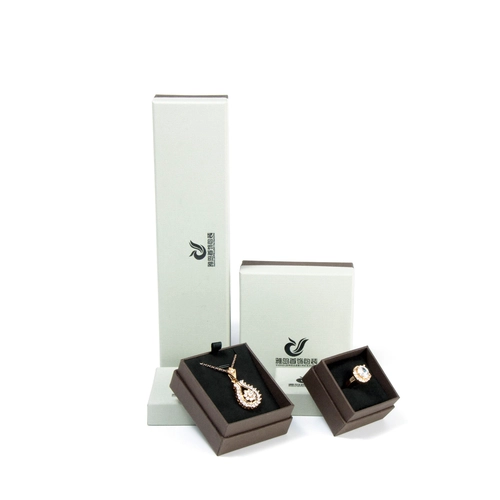 High-End Separate Deckel Weiß Geschenk Hochzeit Schmuck Papier Box Set
