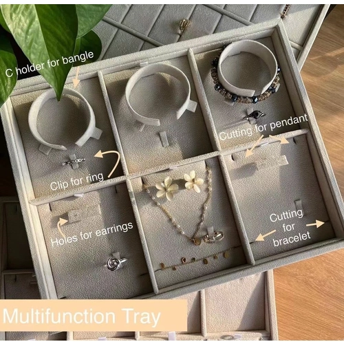 China Hot selling jewelry display tray stackable earring/pendant display tray movable pendant display manufacturer