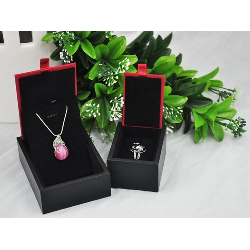 Afficher Bijoux Box Pour Bague Collier Bracelet Set Boucle d'oreille Bijoux Packaging Display