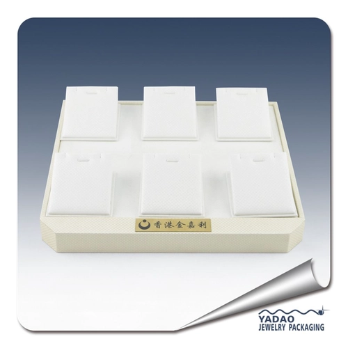 Leather pendant jewelry tray for jewelry store made in China