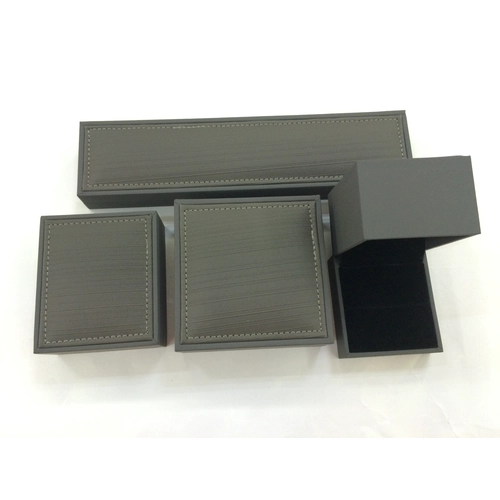 Luxury Set Leather Custom Logo Printed Jewelry Boxes Gift Box