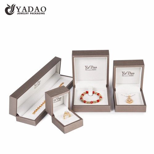 Luxury handmade pu leather color custom ring box