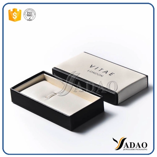 Nouvelle arrivée haute qualité boîte en cuir couvercle-off stylo/boutons de manchettes multifonctionnel avec impression de logo meilleure effet