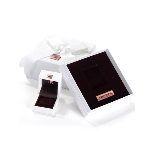New year branded wooden packaging display ring wedding gift box supplier