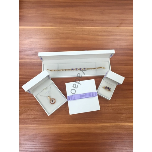 Beliebte Design weiß Leatherettepapier Schmuck Klappbox Schmuck Verpackung Boxen mit Bogen Luxus Set Logo Bedruckte Geschenkboxen Geschenkboxen Lieferant