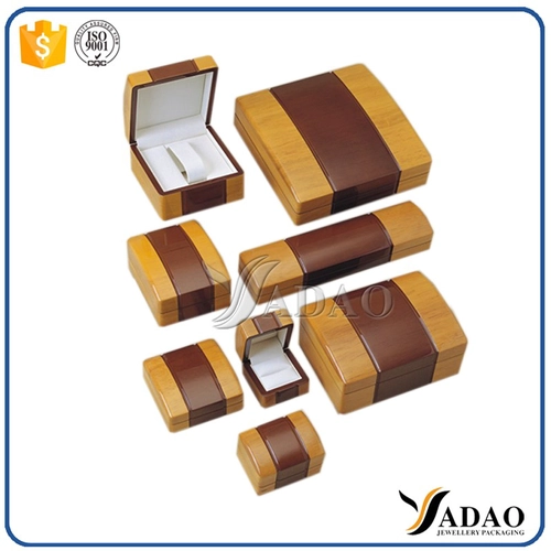 Сырье древесное Jewelry Box Деревянные коробки ювелирных изделий с пеной Вставьте деревянный ящик ювелирные изделия оптовой перламутровой инкрустацией шкатулке