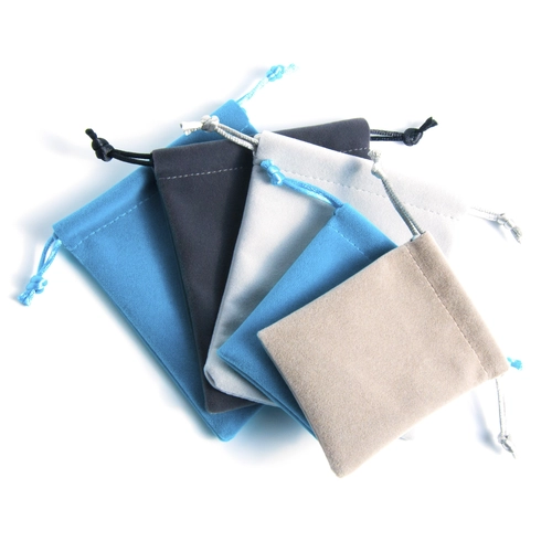 Stock 200 Yadao Custom Blue Jewelry Hairpin Bag Velvet Fabrics Pouch