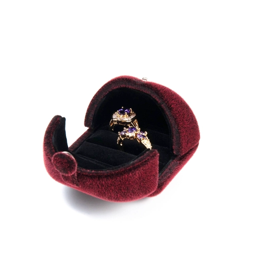 Einzigartiger Design-Schmuck-Verpackungsbox mit zwei Seiten offen für Hochzeitsringe