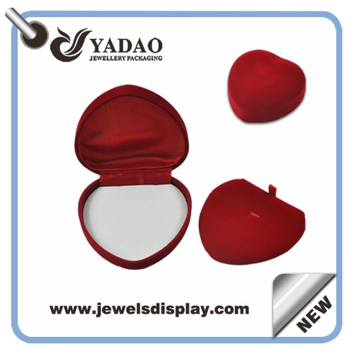 Personnalisée de haute qualité en gros velours bijoux Boîte mariage Boîte de bague Fournisseur de la Chine