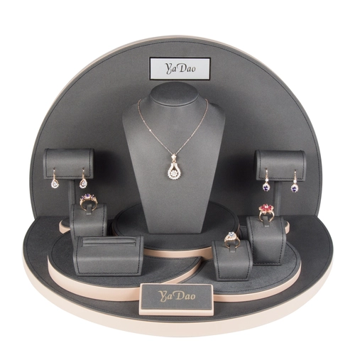 Comercio al por mayor de cuero de la pu joyería personalizada Display Set fabrica China