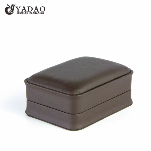 Wholesale luxury PU leather finish jewelry packaging ring/bangle/pendant/bracelet box