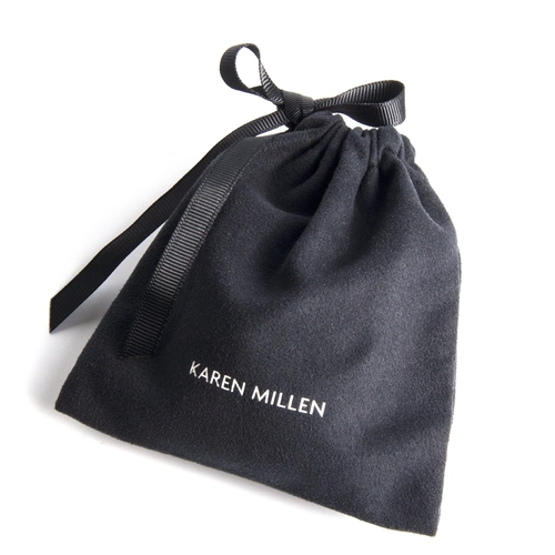 Cina Yadao Black Storage Drawstring Custom Logo Suede Jewelry Pouch Small Travel Ornaments Bag produttore
