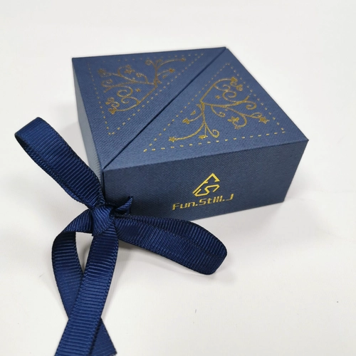 Yadao Customize Blue Sponge Paper Box mit Band