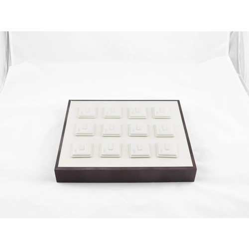 Yadao Manufacture Pu Leather Cover Magnet Jewelry Showcase Ring Tray Display
