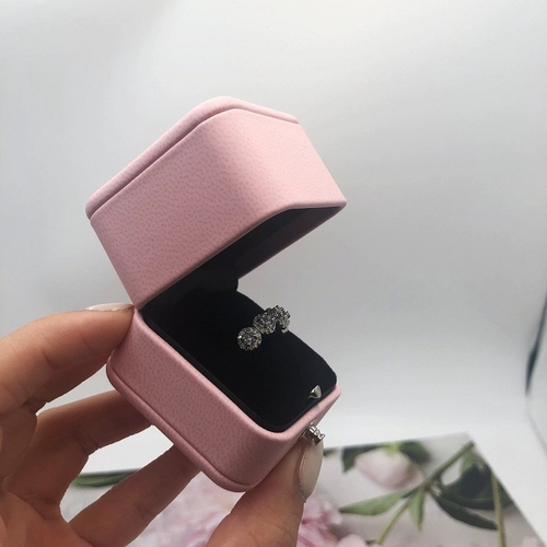 Yadao Hochwertige Kunststoffbox Runder Eckschmuck Verpackungsbox mit Knopfverschluss