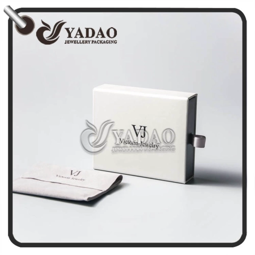 Bla caldo vendita nuovo design scatola di cartone cassetto con kit di alta qualità sacchetto di velluto set