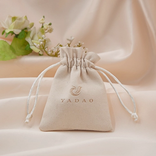 Yadao Mikrofaser -Beutel Schmuckverpackungstasche Wirtschaftliche Tasche für kleine Beutelkordelstring -Stil mit kostenlosem maßgeschneidertem Logo