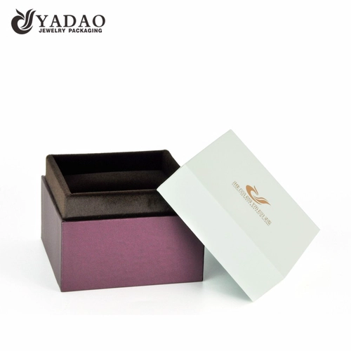 black velvet insert plastic jewellery box with moveable lid