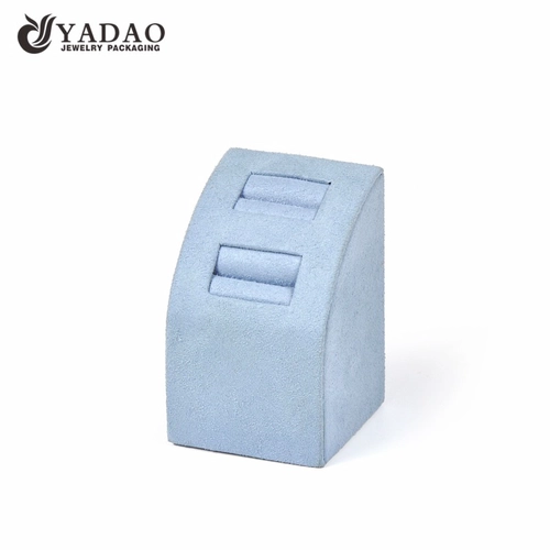 China camber design ring display stand slot ring display holder wrapped by microfiber soft slot insert  manufacturer