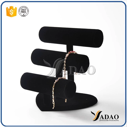 China classical magical delicate adurable lightweight heart pedestal mdf bracelet/bangle/watch display stands customized by Yadao manufacturer
