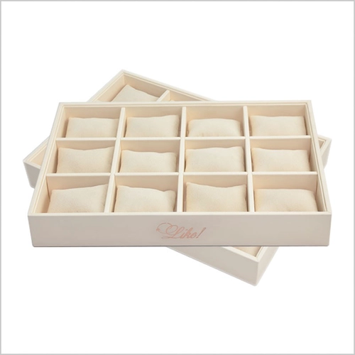 China customize wooden display tray 4*3 blogs pillow display tray for bangle/bracelet/watch display manufacturer