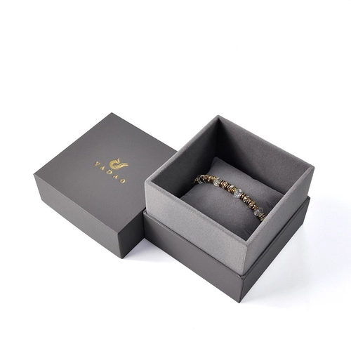hochwertiges Finish Pappe Schmuck Verpackungsbox Papier Schmuckschatulle Kissen Box Armband / Armreif / Uhrenbox